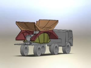  Antena dobrável montada em veículo 6.2m 