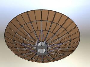  Antena refletora com radar meteorológico 8.54m 